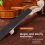 Κιτ βιολιού 4/4 Size Maple Violin Neck Ebony Fingerboard Kit βιολιού DIY 5