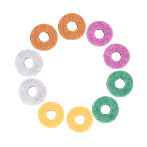 10Pcs/ Pack Cymbal Stand Felt Washer Pad Replacement Round Soft 2