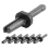 7 Σετ Stone Splitter 9/16 in Metal Plug σφήνες και φτερά 2