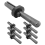 7 Σετ Stone Splitter 9/16 in Metal Plug σφήνες και φτερά 3