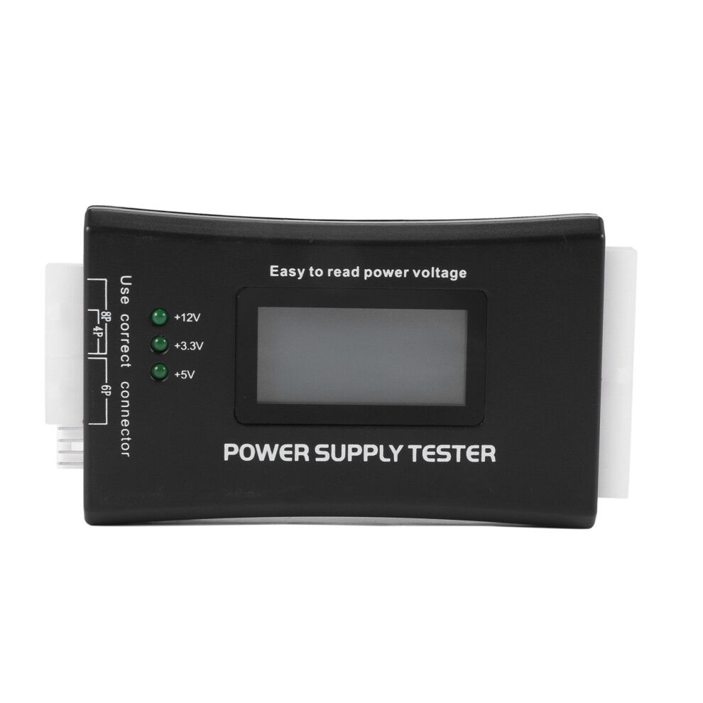 20+4 Pin Lcd Power Supply Tester For Atx, Itx, Btx, Pci-E, Sata, Hdd 4852214003171