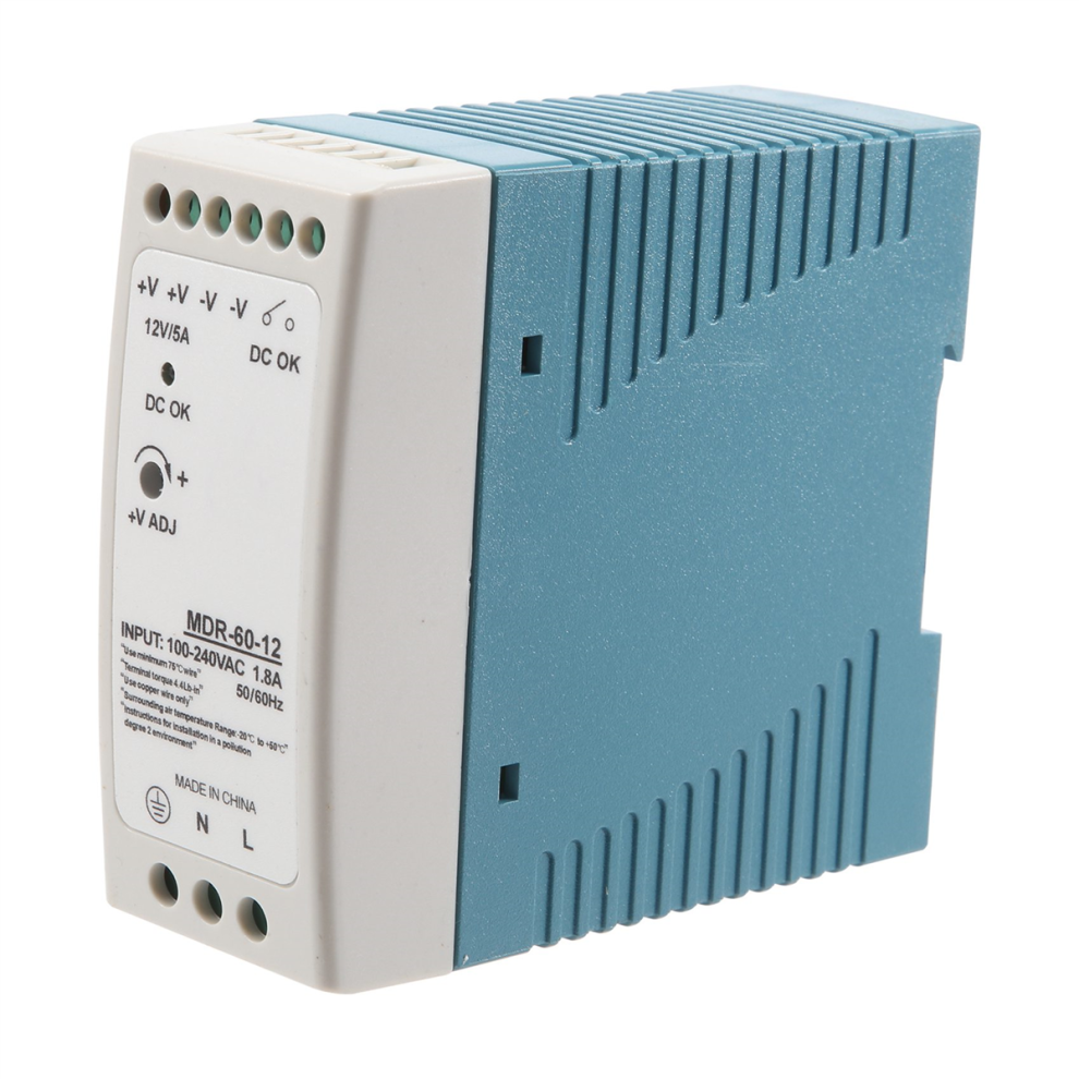Mdr-60 12V 60W Din Rail Power Supply Ac-Dc Driver Voltage Regulator 4852214003096