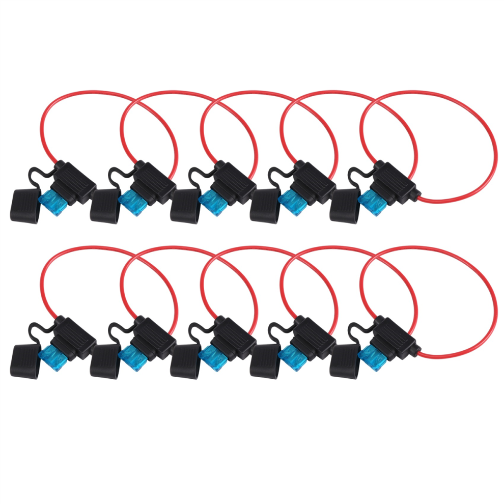 Car Insert With Wire Fuse Holder 10 Pcs 15 Amp Standard Fuses 4852214003010