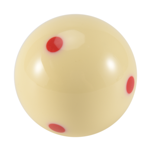 Bola de bilhar profissional de 2,25 polegadas e 57 mm com 6 pontos vermelhos 2