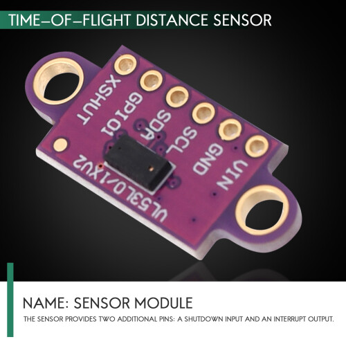 Sensor de distância de tempo de voo - Módulo VL53L0XV2 2