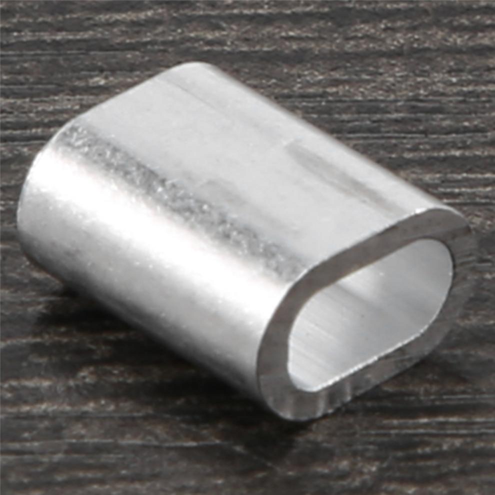 2.5Mm Single Hole Wire Rope Aluminum Sleeves Clip Cable Crimps 100Pcs 4852214008077
