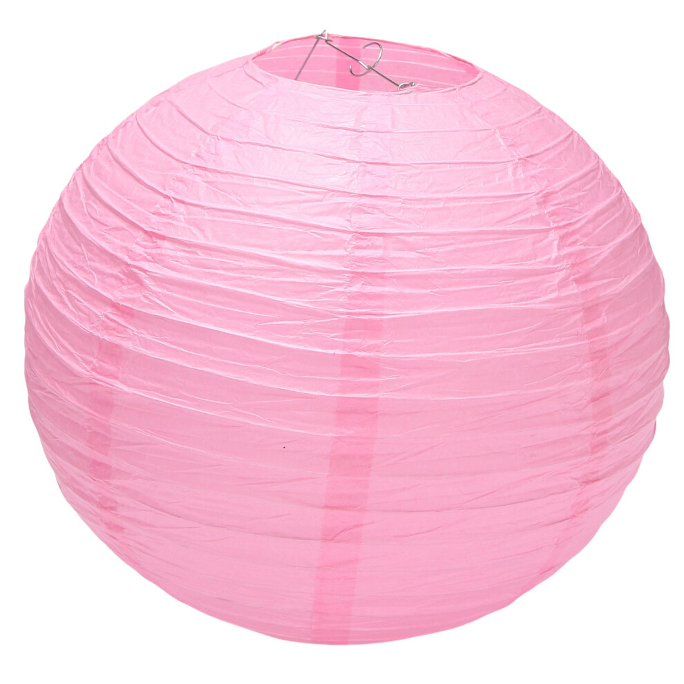1 x Chinese Japanese Paper Lantern Lampshade, 40cm(16") Pink