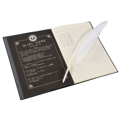 Anime Theme Death Note Cosplay Notebook 20.5cm*14.5cm +Quill 2