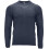 (Navy, L) Mens Jumpers Ribbed Casual Pullover Sweater 4