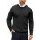 (Black, L) Mens Jumpers Ribbed Casual Pullover Sweater 2