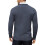 (Navy, L) Mens Jumpers Ribbed Casual Pullover Sweater 5