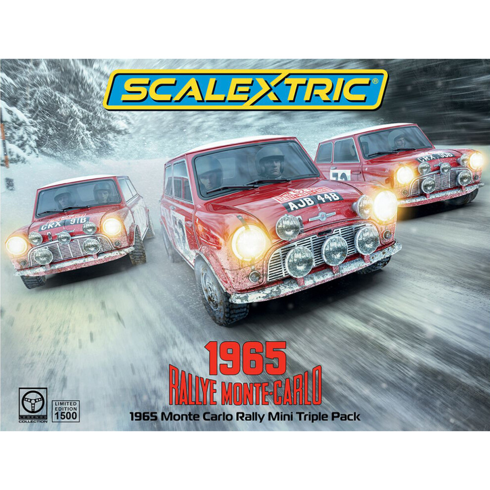 Scalextric C4488a 1965 Monte Carlo Rally Mini Triple Pack