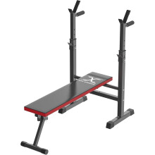 (Black / Red) 4-in-1 Adjustable Weight Bench for Home Gym