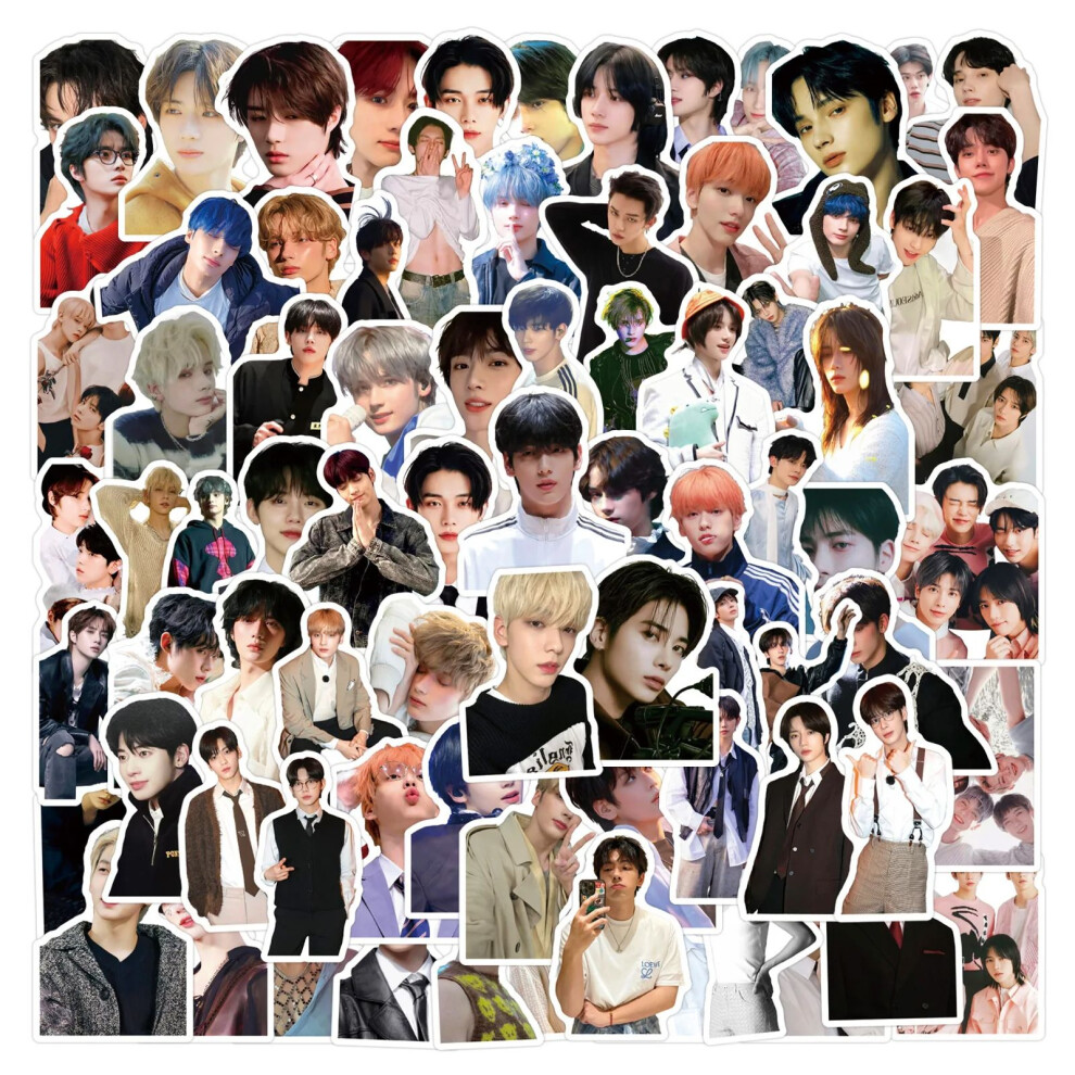 (MULTICOLOR) 110Pcs Korea Team Stickers Korean Star Kpop DIY Stickers Scrapbooking Phone Luggage Skateboard Decorative Waterproof Decals