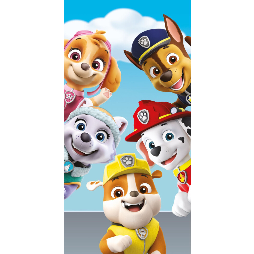 Paw Patrol Bath Beach towel 140 x 70 cm. 100% COTTON Chase Rubble