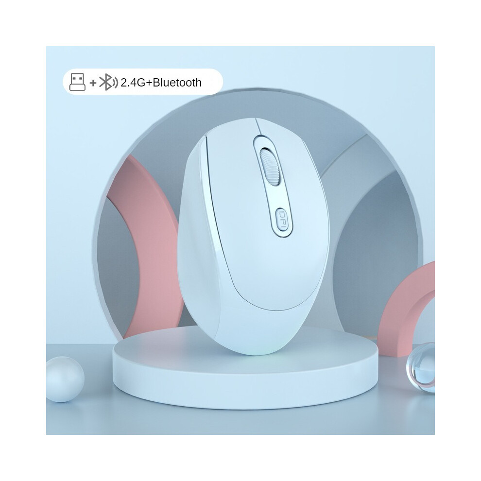 (S6 Wired Mouse) Rechargeable Bluetooth 5.2 Mouse Usb Dual Mode Wireless Mouse 1200 Dpi For Macbook Tablet Laptop Pc 9036185399128