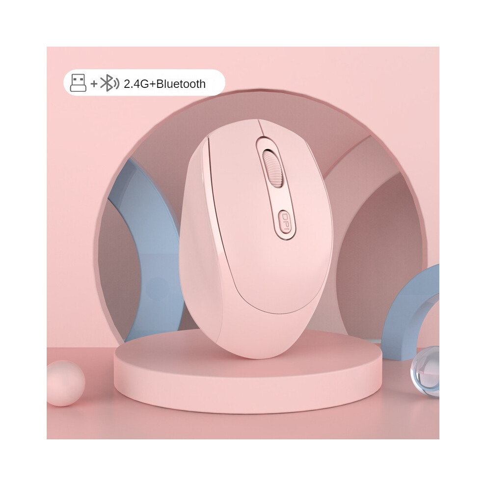 (Aj179pro-) Bluetooth 5.1 Wireless Mouse Wireless Mouse Dual Mode Rechargeable Mouse 1200 Dpi Gaming Mouse For Macbook White 9036185399456