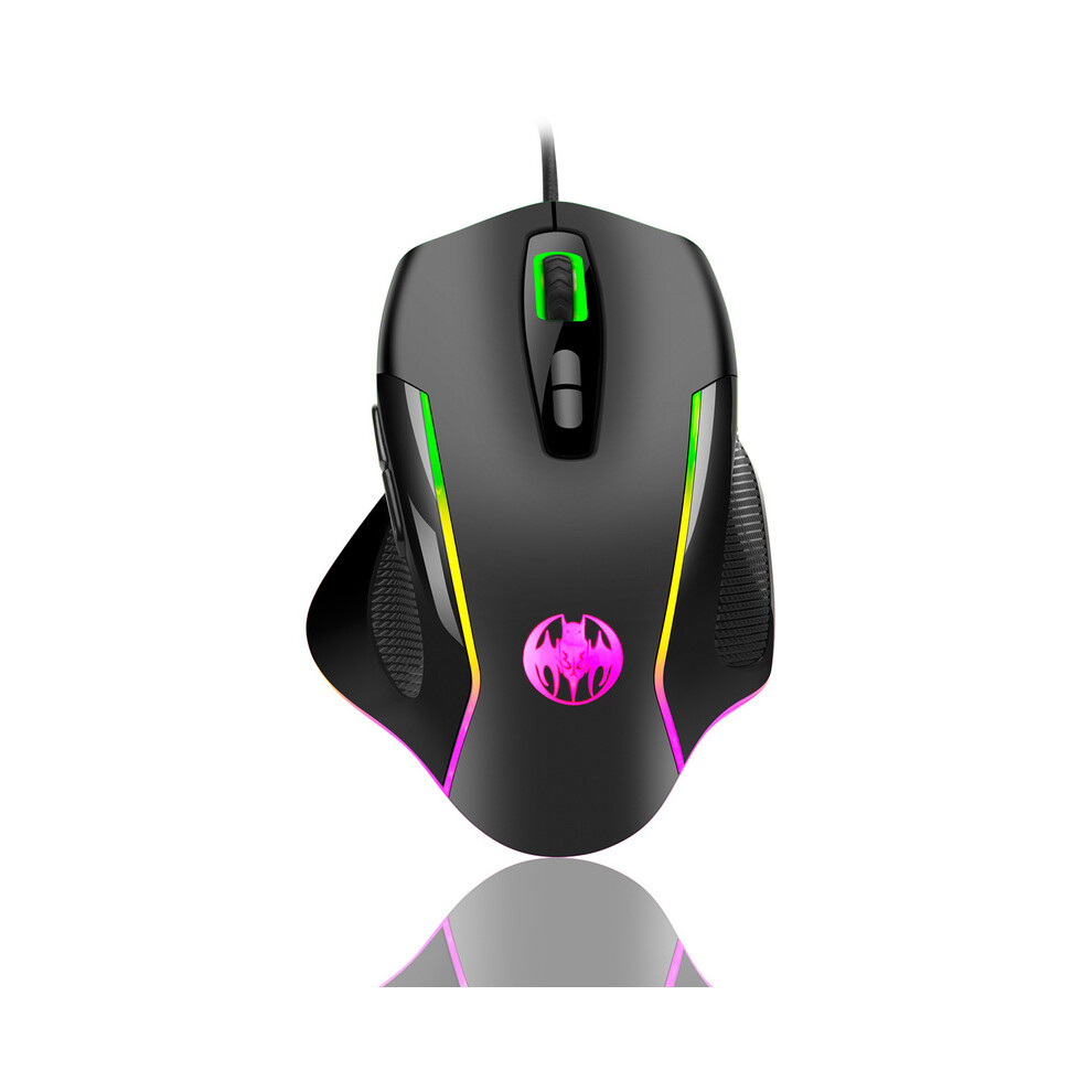 (1Pcs Mouse) Usb Wired Gaming Mouse 7 Button Backlit Ergonomic Mice 6400 Dpi Backlight Adjustable Optical Mice For 9036185679084