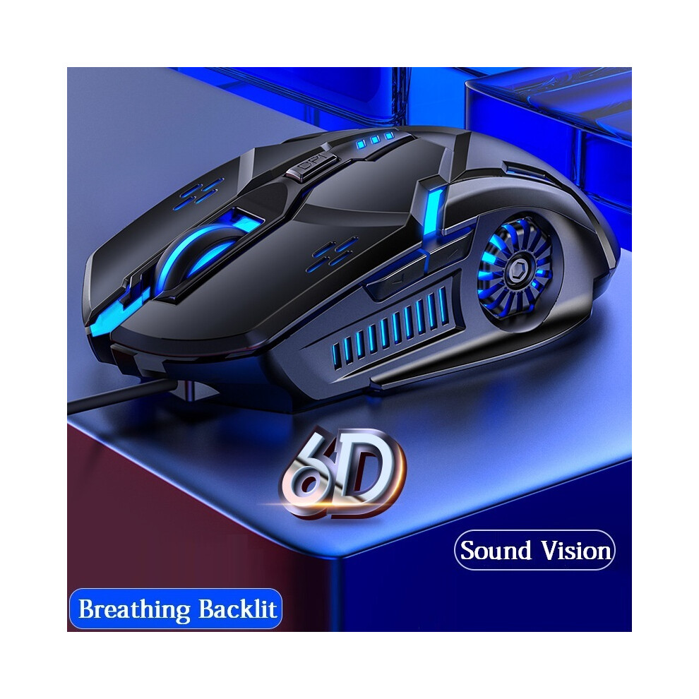 ( Mouse 5Pcs) Wired Gaming Mouse Backlit High Sensitivity 6 Keys Macro Programming Gamer Mechanical Rgb Mute Black/Pink 9036185409551