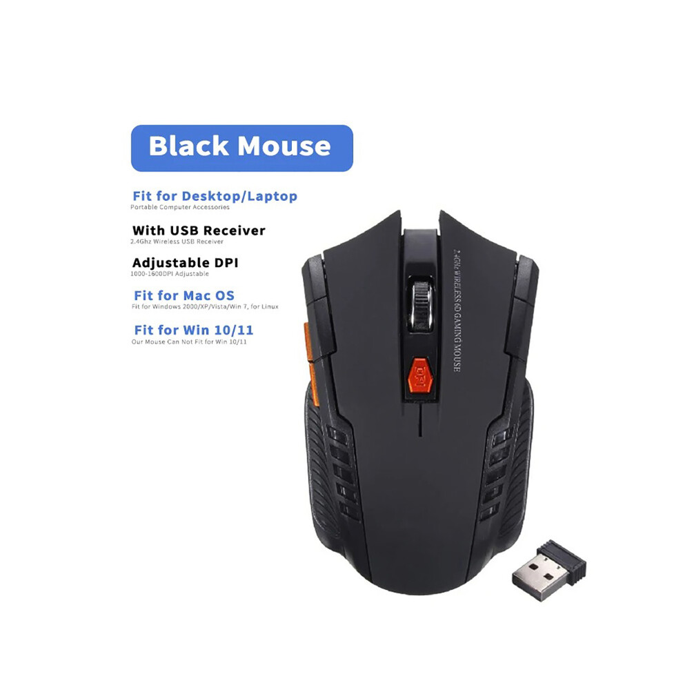 ( With Mouse Pad) 2.4Ghz Wireless Mouse Optical Mice Mouse Gaming With Usb Receiver Gamer 2000Dpi 6 Buttons Mouse For Blue 9036185409865