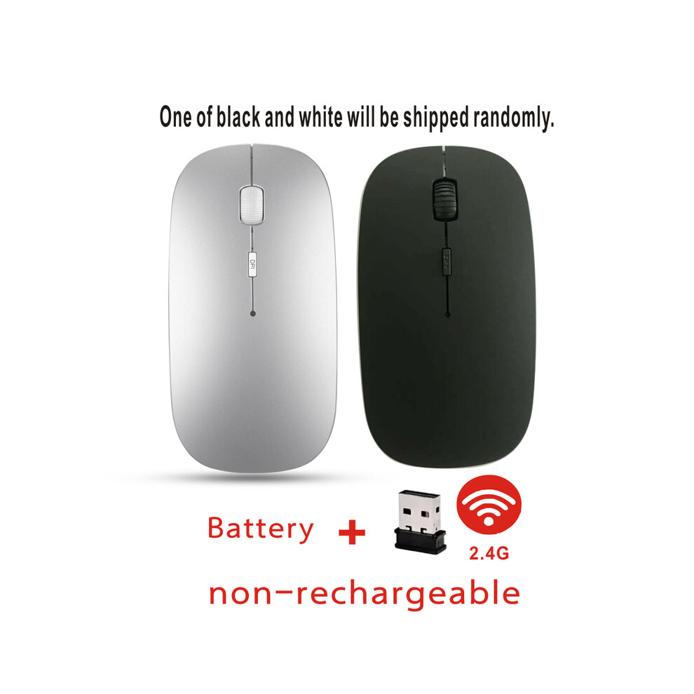 (Mouse ) Rechargeable Bluetooth Mouse Wireless Dual Mode 5.2 Silent Computer Gaming Ergonomic Mouse 2.4 Usb Black 9036185406598
