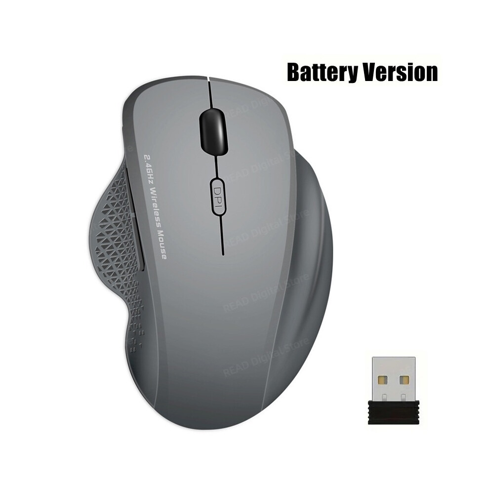 (A) Wireless Gaming Mouse Ergonomic Cordless Mouse With Usb Receiver Computer Mouse With 6 Buttons For Laptop 9036185406543
