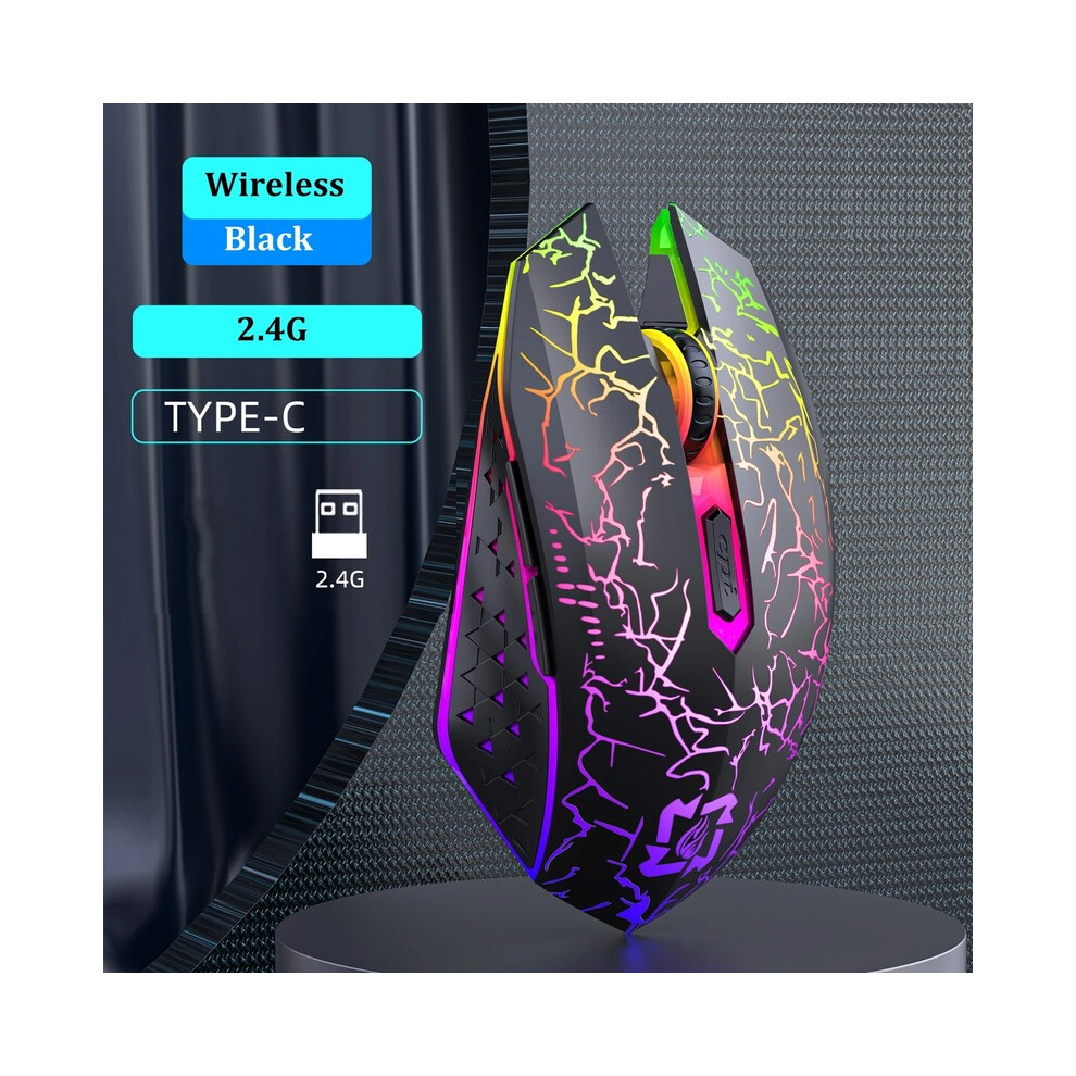 (500X1000x3mm, Wa00701 1) Bluetooth Dual-Mode Wireless Mouse Rechargeable Mouse Rgb Backlight E-Sports Mechanical Mouse Mice For 9036185402897