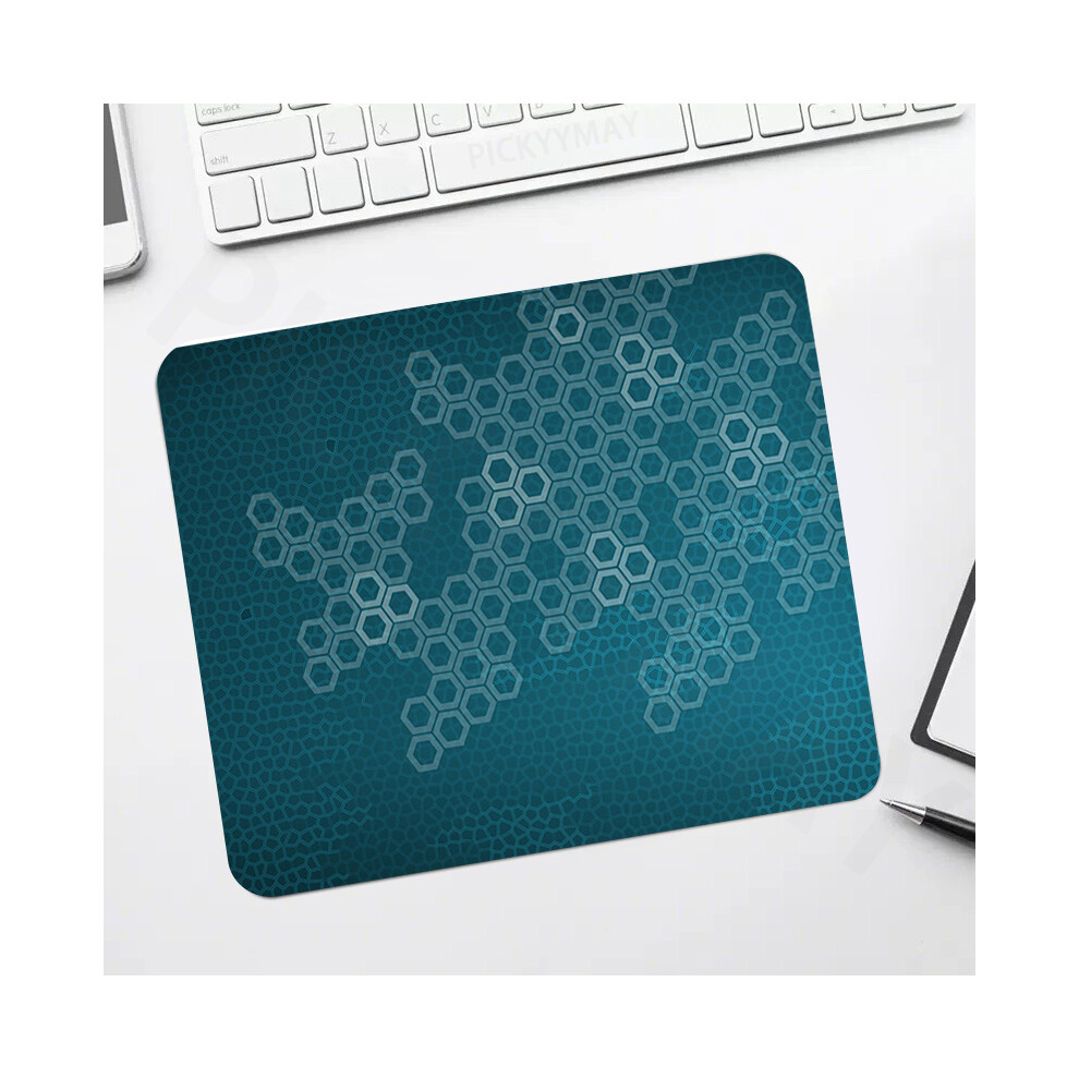 Photos - Other for Computer MAXPOWER  Small Geometric Mouse Pad Lock Edge Gamer Mousepads Gaming Mousepad Mouse Mat Keyboard Mat Desk Pad (Black Silent)