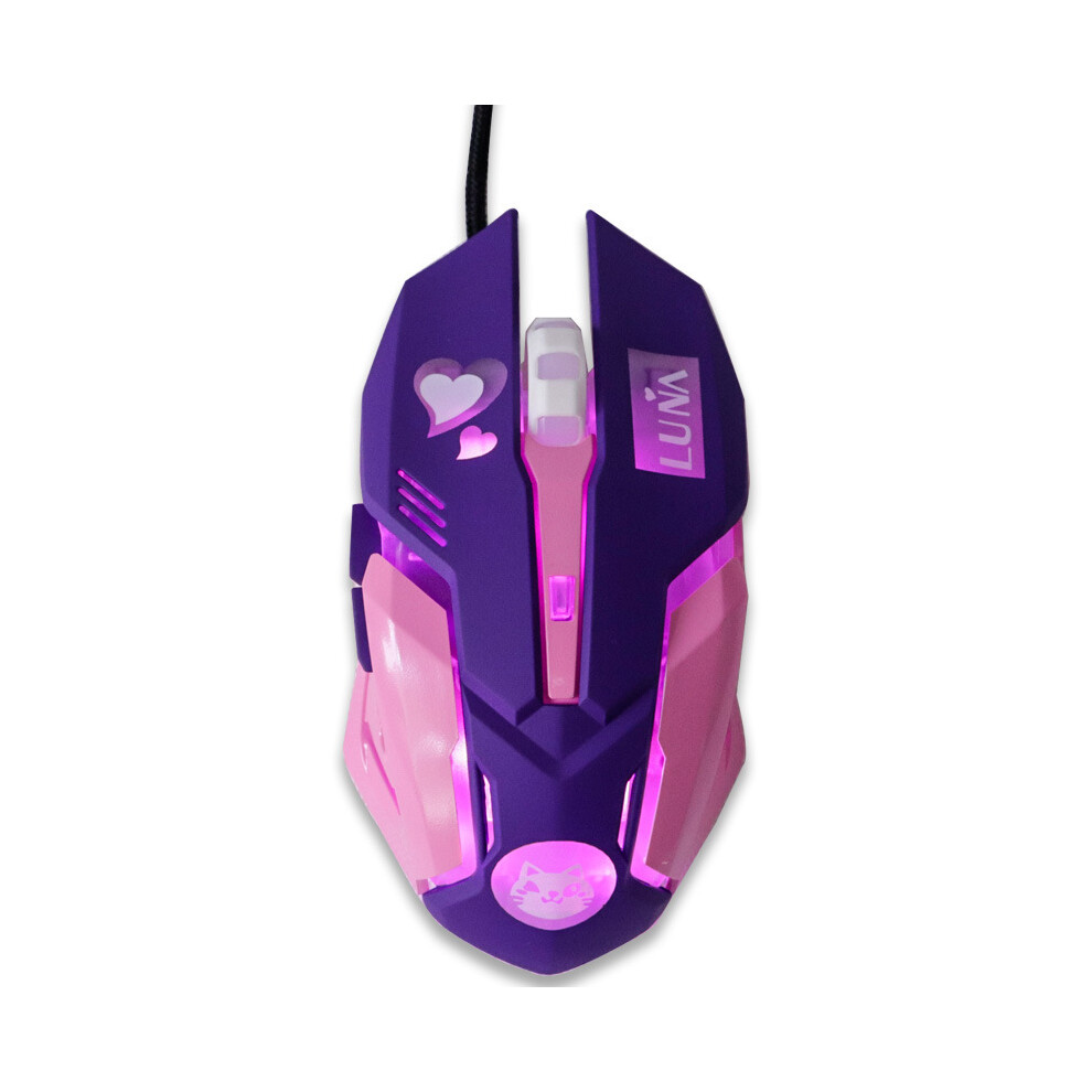 (700X300x3mm) 2400Dpi Gaming Mouse Color Backlit Silent Mouse Usb Wired Gaming Mouse Computer Professional For Pink 9036185408448