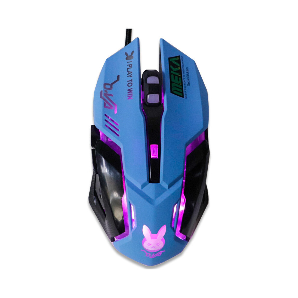 (Style C) 2400Dpi Gaming Mouse Color Backlit Silent Mouse Usb Wired Gaming Mouse Computer Professional For Pink 9036185408424