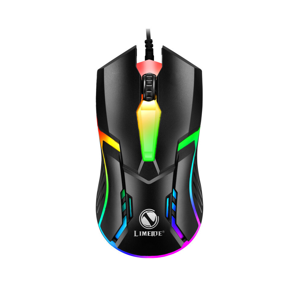 (Green) Limei S1 E Sports Led Luminous Backlit Wired Mouse Usb Wired For Desktop Laptop Mute Office Computer Green 9036185678049