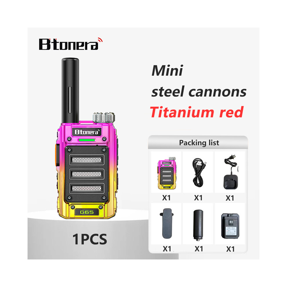 (1Pcs-) G65 5W Walkie Talkie Long Range Communication Radios Walkie-Talkie Professional Communicator Two-Way Pink 9036185426701