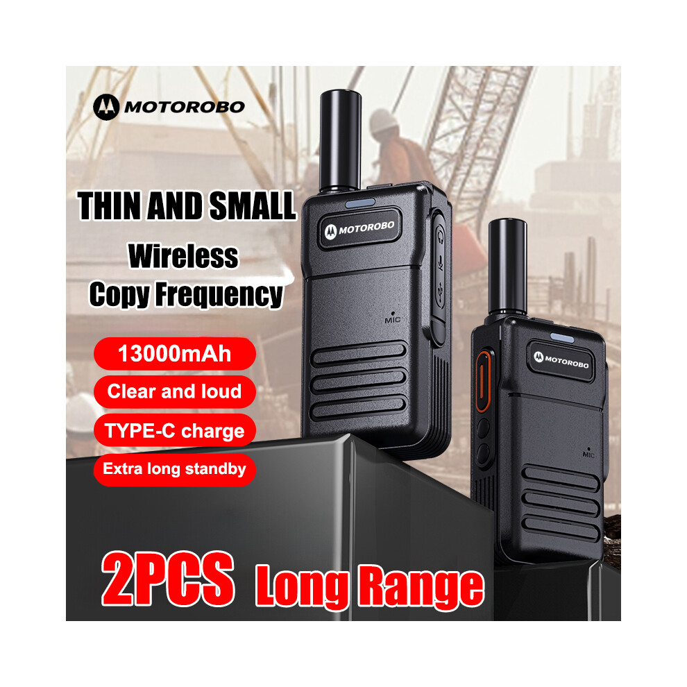 (Usb Plug) 2 Pcs Mini Walkie Talkie Pmr 446 Portable Two-Way Radio Ht Ptt Walkie-Talkies 30W 16Ch Uhf 400-470Mhz 9036185678506