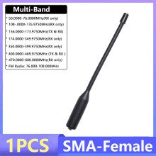 (1PCS-Antenna) Walkie Talkie Antenna Hignh Gain SMA-Female Dual Band 19cm Multi-Band Aerial For UV-5RH UV-K6 K5 Two