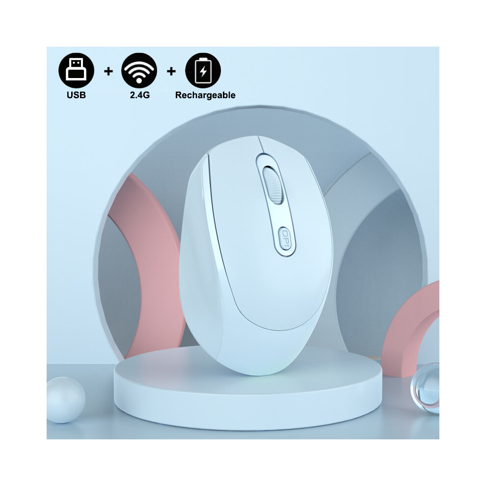 (500X1000x3mm) Wireless Mouse, Ergonomic Optical Mouse, Computer Mouse For Laptop, Pc,Chromebook,Notebook,Rechargeable 9036185402156