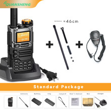 (black) UV-k5(8)Walkie Talkie 5W Air Band Radio Charge UHF VHF DTMF FM Scrambler NOAA Wireless Frequency Two