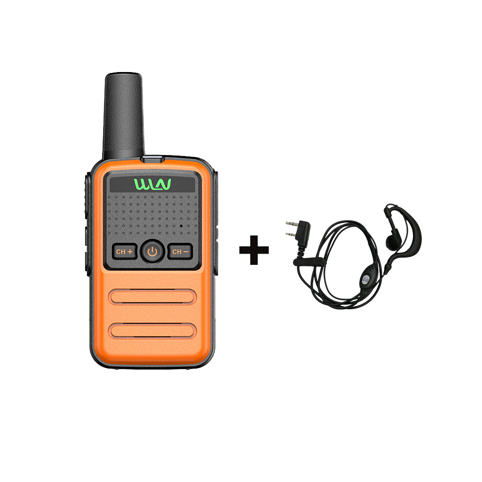 (Lpej-Ora) Mini Walkie Talkie Wln Kd-C56b Portable Two Way Radio Uhf 400-470Mhz 16Ch Long Range Handheld Transceiver 9036185411752