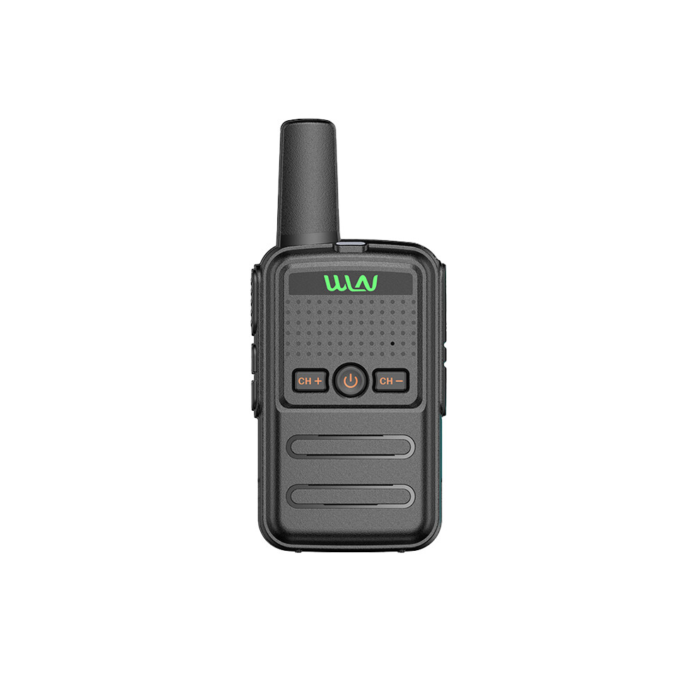 (Standard-) Mini Walkie Talkie Wln Kd-C56b Portable Two Way Radio Uhf 400-470Mhz 16Ch Long Range Handheld Transceiver Black 9036185411820