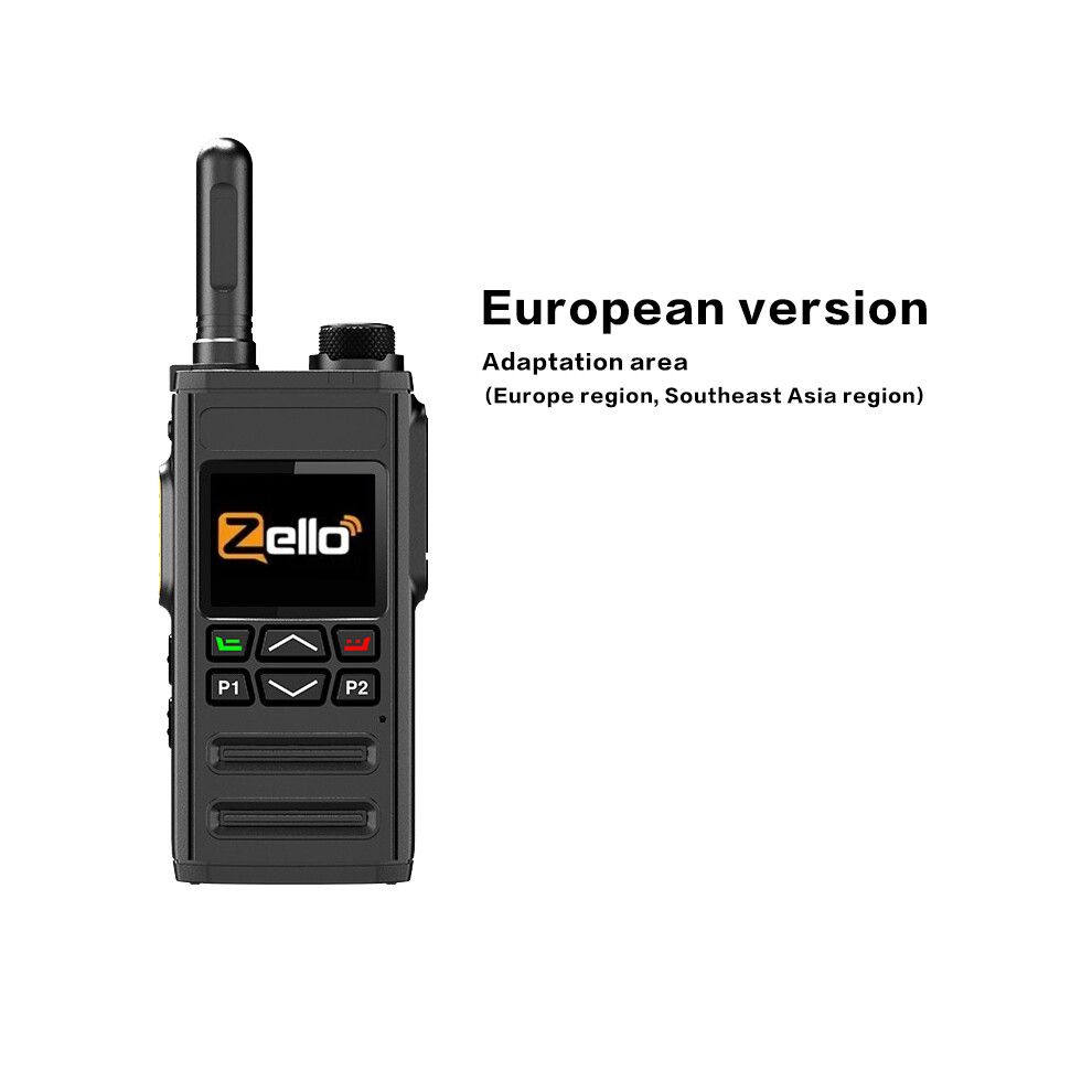 (European Version) Zello Walkie Talkie 4G Sim Card Wifi Network Cell Phone Radio Long Range 100 Miles Professional Poc 9036185423403