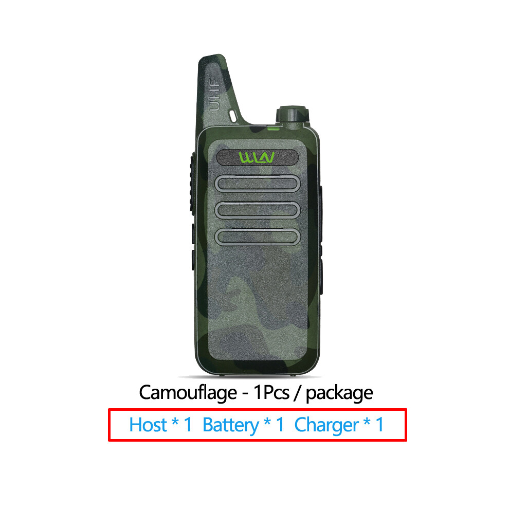 (Camouflage-1) Mini Portable Radio 400-520Mhz 5W 16 Channel Uhf Transceiver Walkie Talkie Wln Kd-C1 Talki Walki Bf-888S 9036185417181