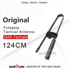 (124 CM-48.8 Inch) Walkie Talkie CS Tactical Antenna UV-K5 Foldable Aerial SMA-F VHF UHF UV-5R UV-82 UV-25M UV-16 UV-68