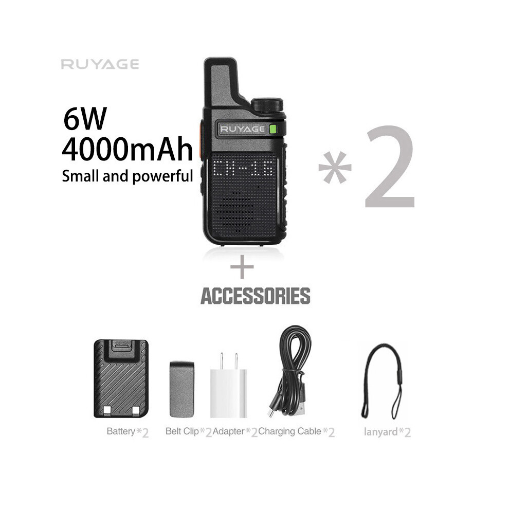 (2Pcs Q2) Portable Mini Communication Walkie Talkie,Two Way Radio Transceiver, Ruyage Q2 Quality, Pmr 446 9036185418928