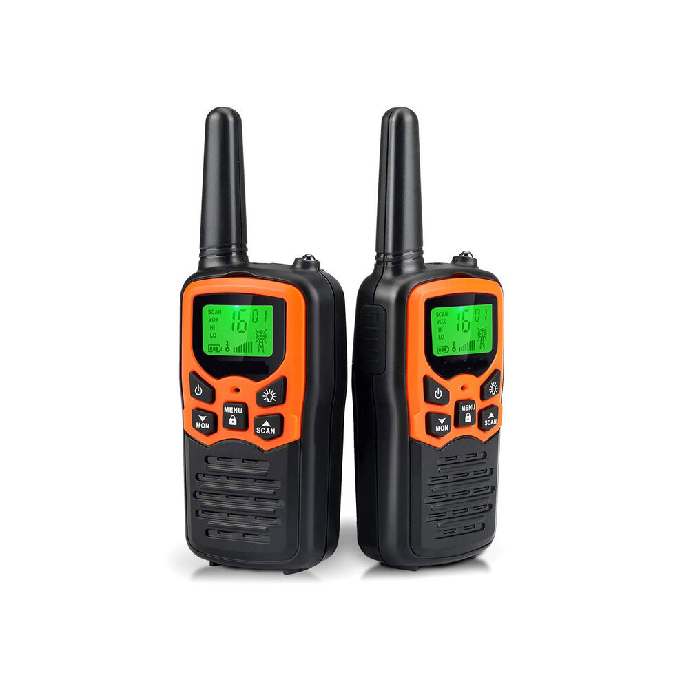(2Pcs) Walkie Talkies Long Range Adults With 22 Frs Channels Family Walkie Talkie With Led Flashlight Lcd 9036185430623