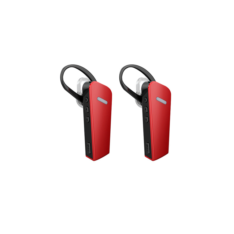 Photos - Radio / Clock MAXPOWER  2PCS Walkie Talkie Wireless Mini Ear-Hanging Talker Earphone Beauty Hair Salon Restaurant Ear Hook Small (Red)