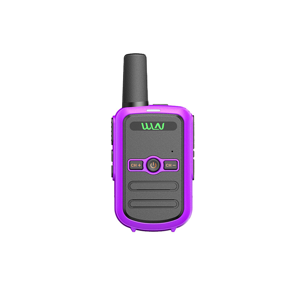 (Standard-) Wln Kd-C51 Mini Walkie Talkie Uhf 400-470Mhz 16Ch Usb Charging Long Range Portable Handheld Two Way Purple 9036185431859