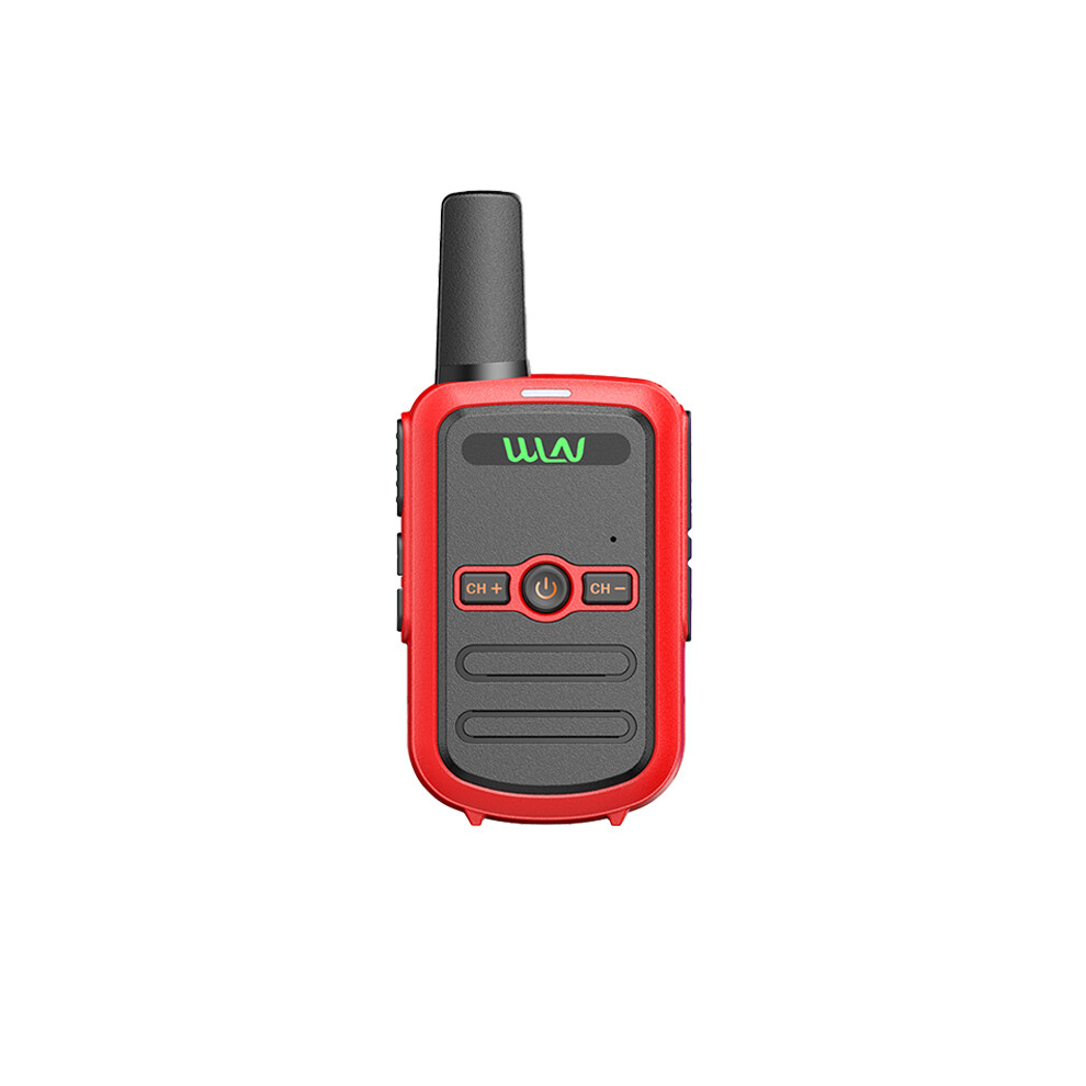 (Standard-) Wln Kd-C51 Mini Walkie Talkie Uhf 400-470Mhz 16Ch Usb Charging Long Range Portable Handheld Two Way Red 9036185431842