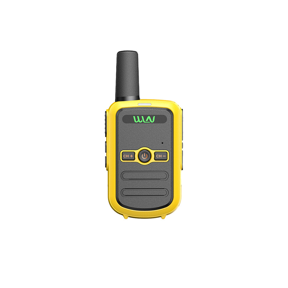 (Standard-) Wln Kd-C51 Mini Walkie Talkie Uhf 400-470Mhz 16Ch Usb Charging Long Range Portable Handheld Two Way Yellow 9036185431767