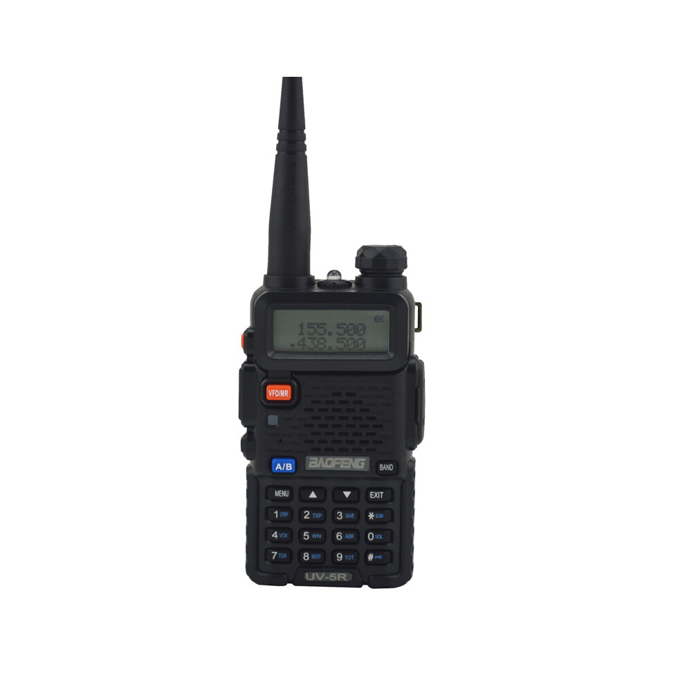 (Black) Bf-Uv5r Uv-5R Dual Band Vhf 136-174Mhz & Uhf 400-520Mhz Fm Two-Way Radio Wallkie Talkie With Free Earpiece Black 9036185415101
