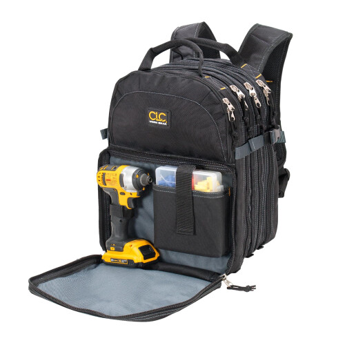 Custom Leathercraft1132 75Pocket Tool Backpack 2