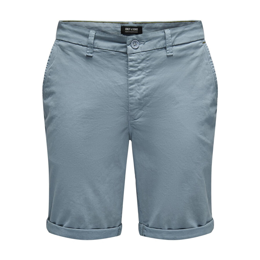 (Mountain Spring, X-Large) ONLY & SONS Peter Reg Twill 4481 Shorts-image-OPC-PG9T7PT-NEW
